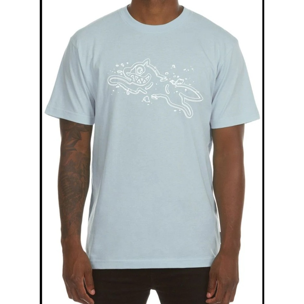 NEW MEN'S ICECREAM THAT'S RICH BBC SHORT SLEEVE TEE Light Blue M Medium
